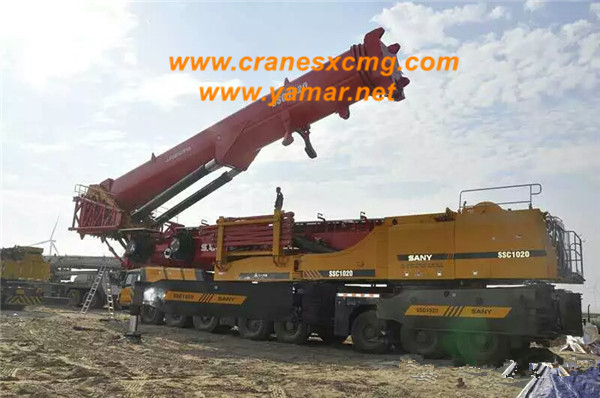 SANY SCC1020 truck crane special for wind power station-2 SANY SCC1020 truck crane special for wind power station-2