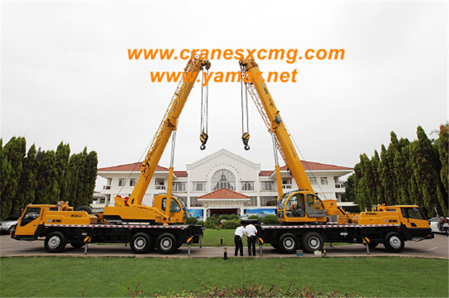 XCMG export truck crane, crawler crane to Qatar