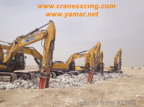 XCMG crawler excavator in Middle East