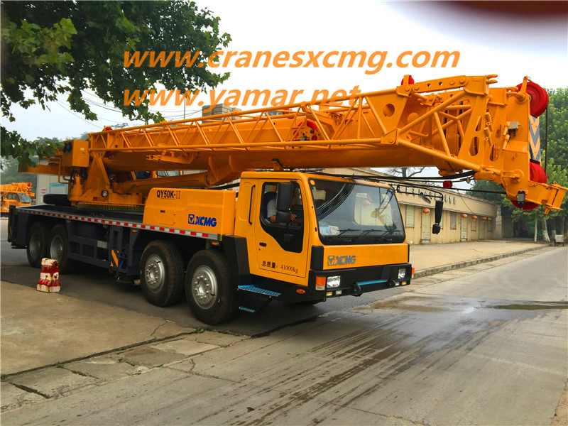 XCMG QY50K-II drive out of factory