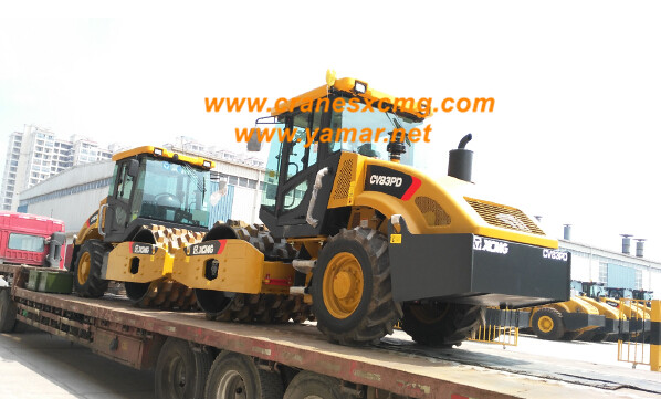 XCMG road roller CV83PD export to U.S.A.