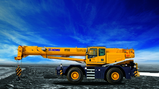 XCMG RT55E Rough terrain crane in Bauma