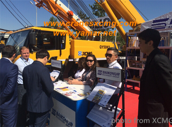 XCMG QY50KS truck crane in Kazakstan