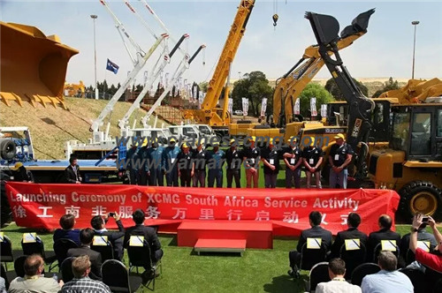 XCMG machines in Bauma Africa