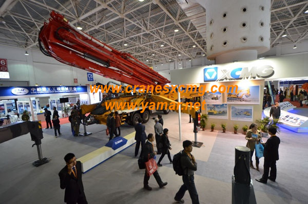 XCMG concrete pump in Beijing Construction Machinery Show