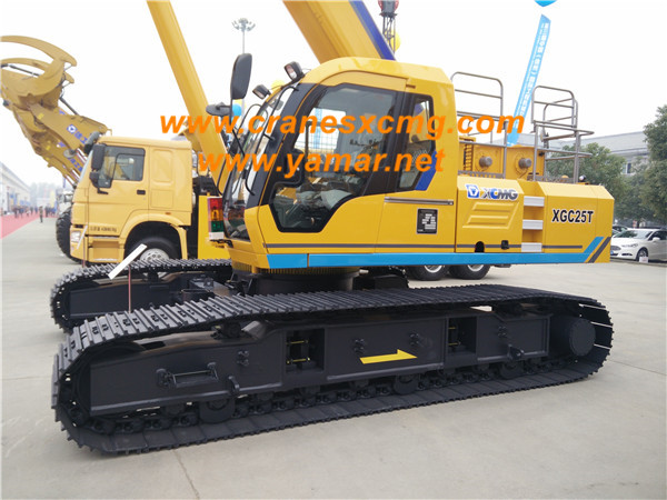 XCMG 25 ton telescopic crawler crane XGC25T (3)
