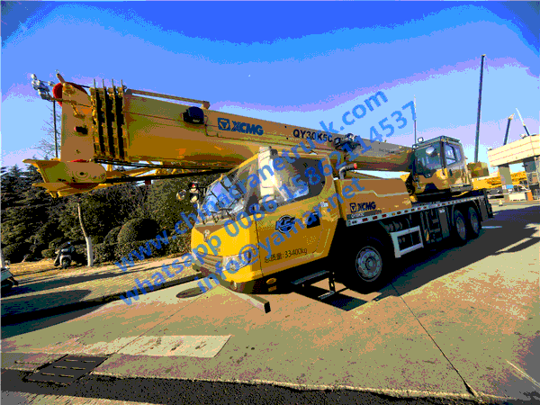Customer order 30 ton truck crane